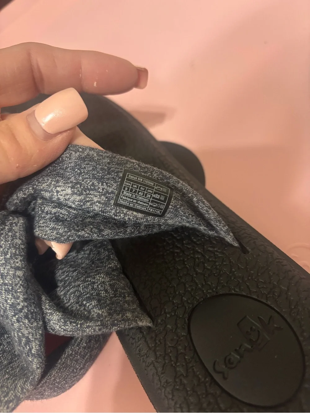 Sanuk size grey